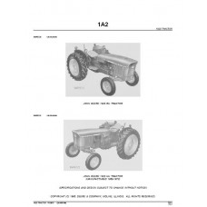 John Deere 1020 RU - HU - LU Parts Manual